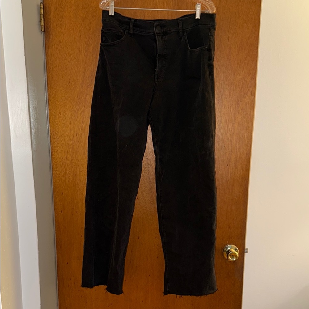 Women's Wide Leg High Waisted Black Jeans from Express